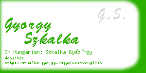 gyorgy szkalka business card